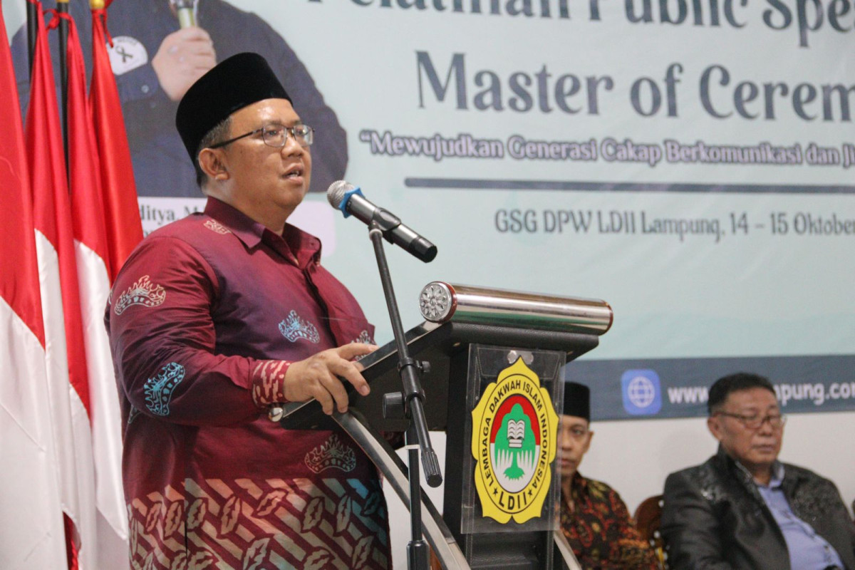 LDII Lampung Helat Pelatihan Public Speaking Lembaga Dakwah Islam